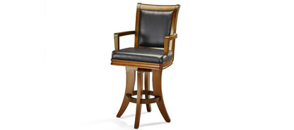 Brunswick Centennial High Back Bar Stool Set of 2 - CHESTNUT