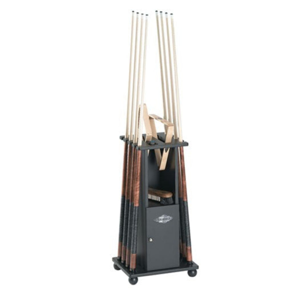 Brunswick Heritage Floor Cue Rack - Matte Black