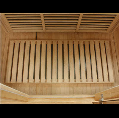 Maxxus 3-Person Corner Low EMF (Under 8MG) FAR Infrared Sauna (Canadian Hemlock)