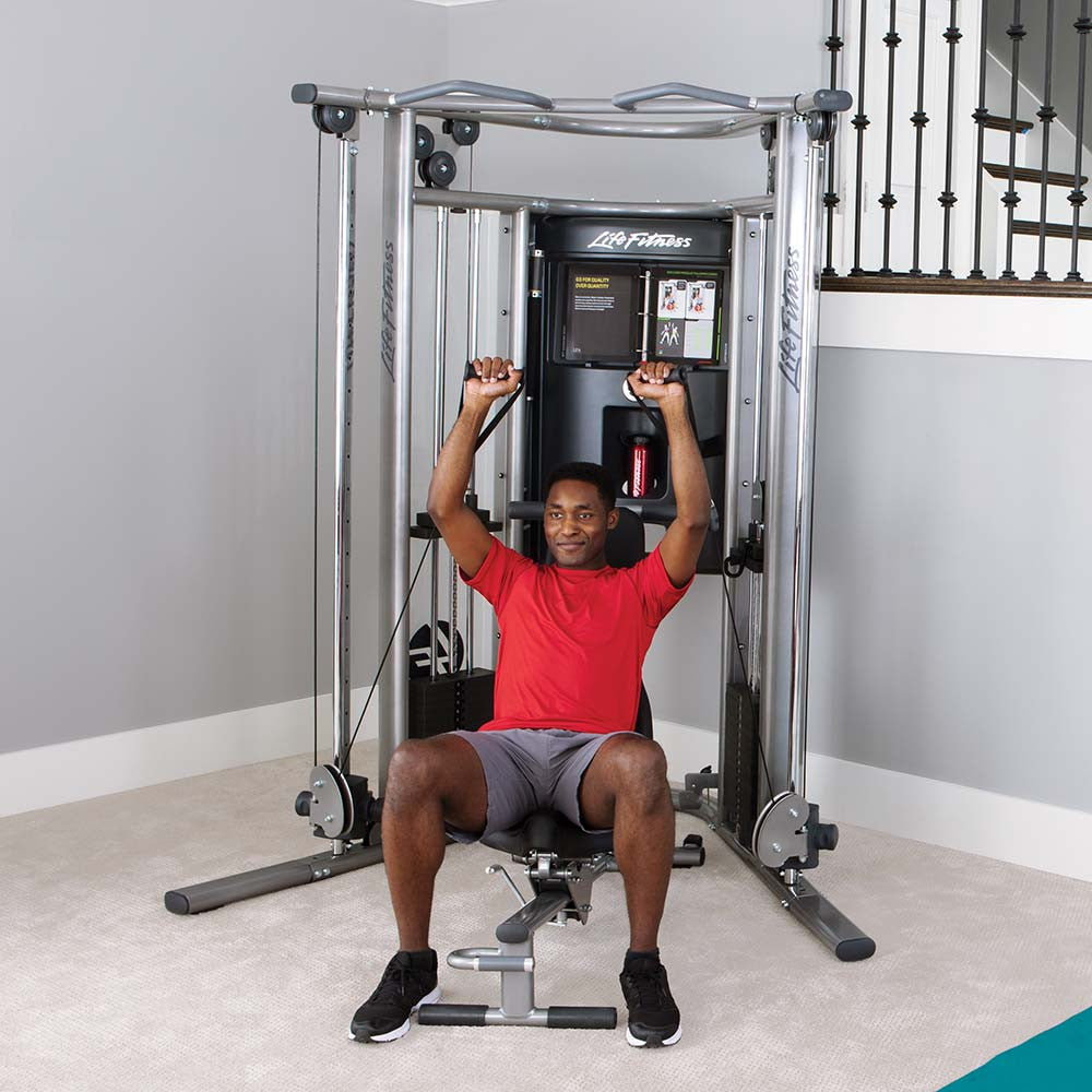Life Fitness G7 Gym Shown with Optional Bench