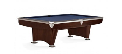 Brunswick 8 ft. Gold Crown VI Pool Table Shown in Skyline Walnut/Espresso with Nickel Trim