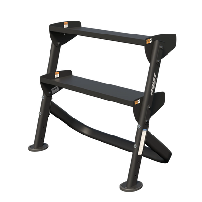 Hoist Fitness 36" Horizontal Dumbbell Rack HF 5461-36 - Fitness Outlet 