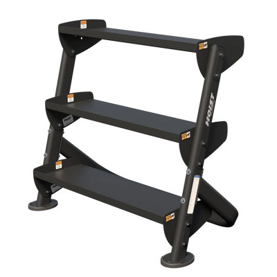 Hoist Fitness 36" Horizontal Dumbbell Rack HF 5461-36 - Fitness Outlet 