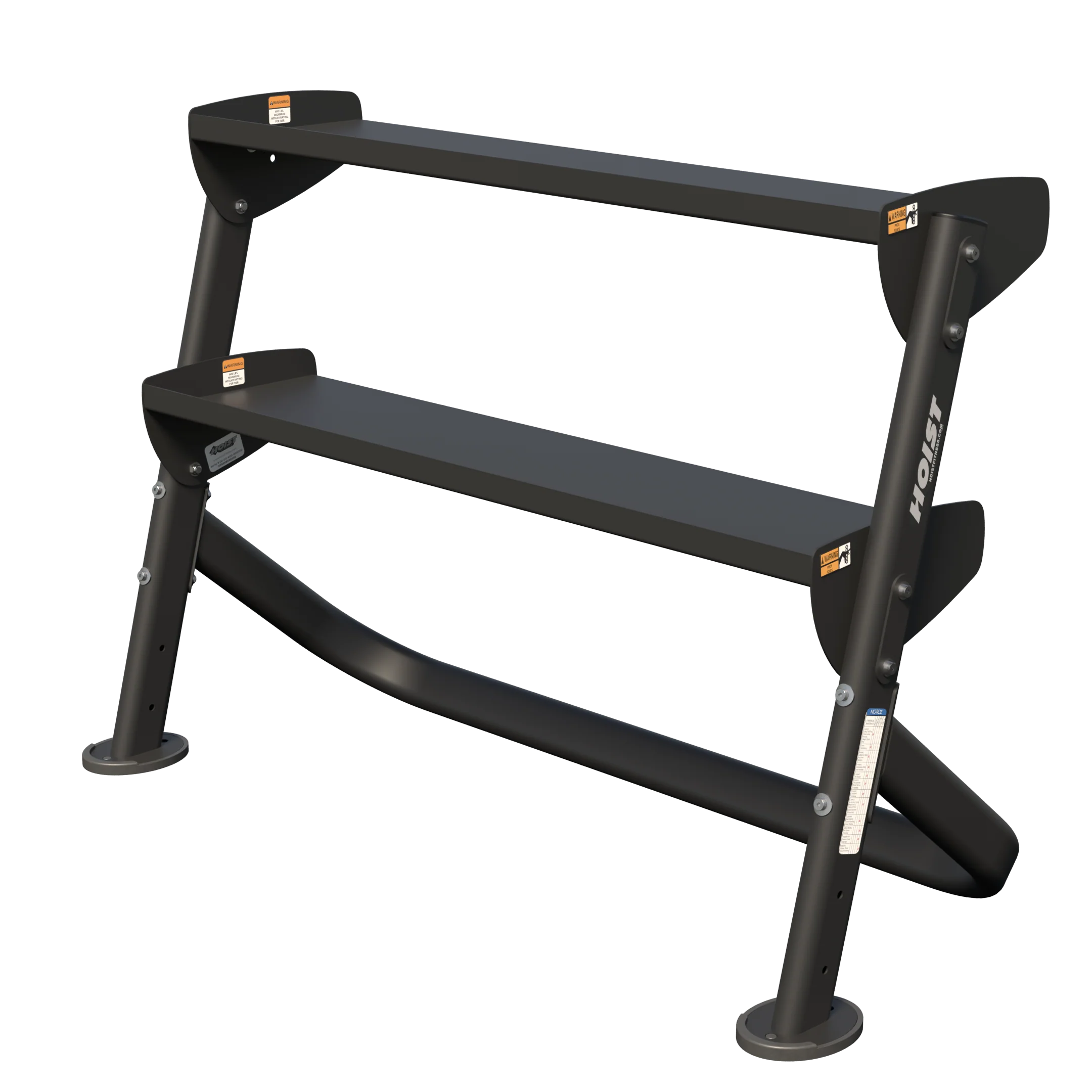 Hoist Fitness 48" Horizontal Dumbbell Rack HF 5461-48 - Fitness Outlet 