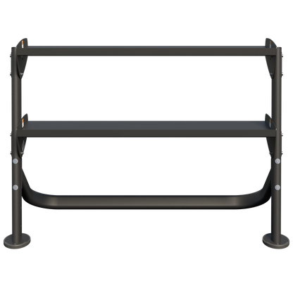 Hoist Fitness 48" Horizontal Dumbbell Rack HF 5461-48 - Fitness Outlet 