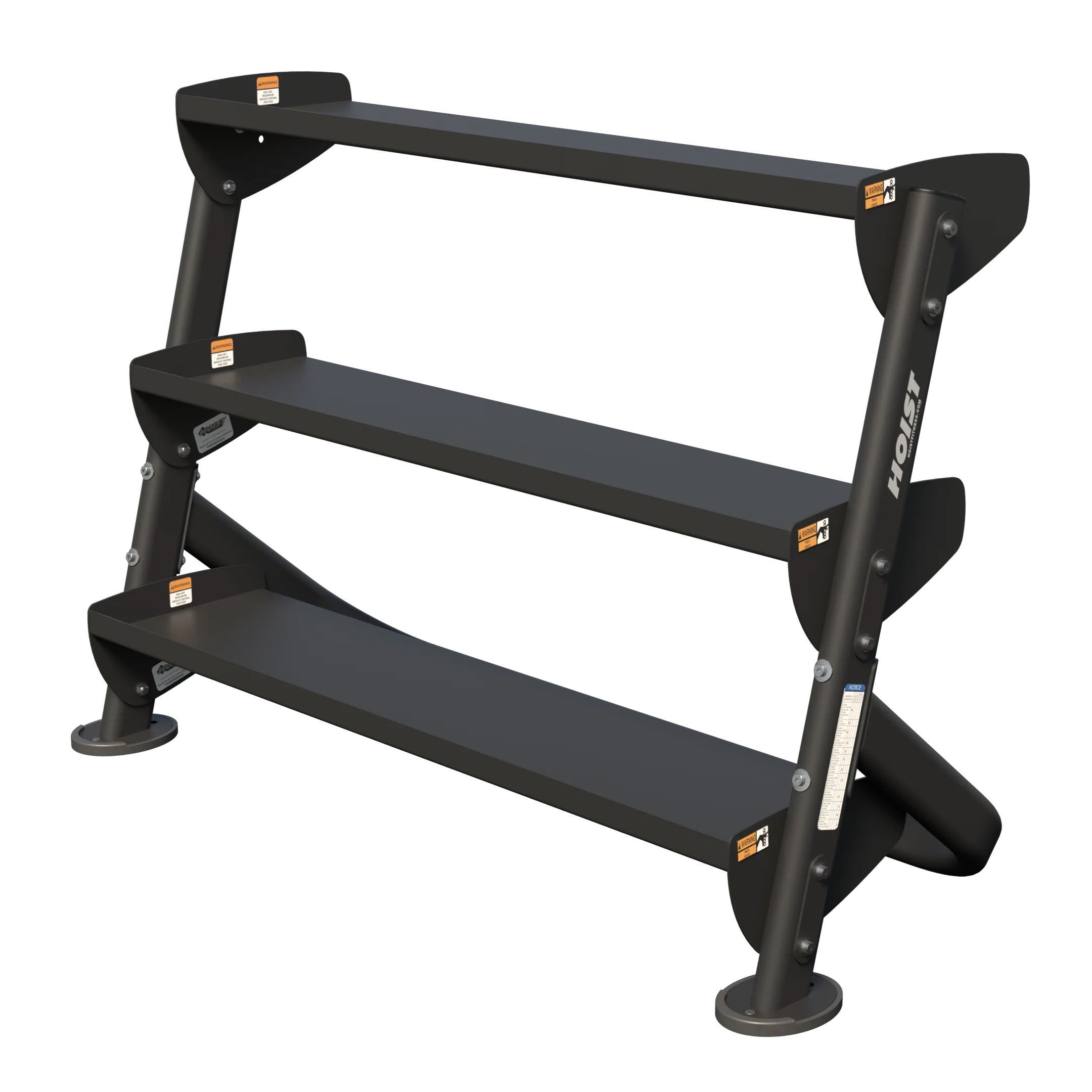 Hoist Fitness 48" Horizontal Dumbbell Rack HF 5461-48 - Fitness Outlet 