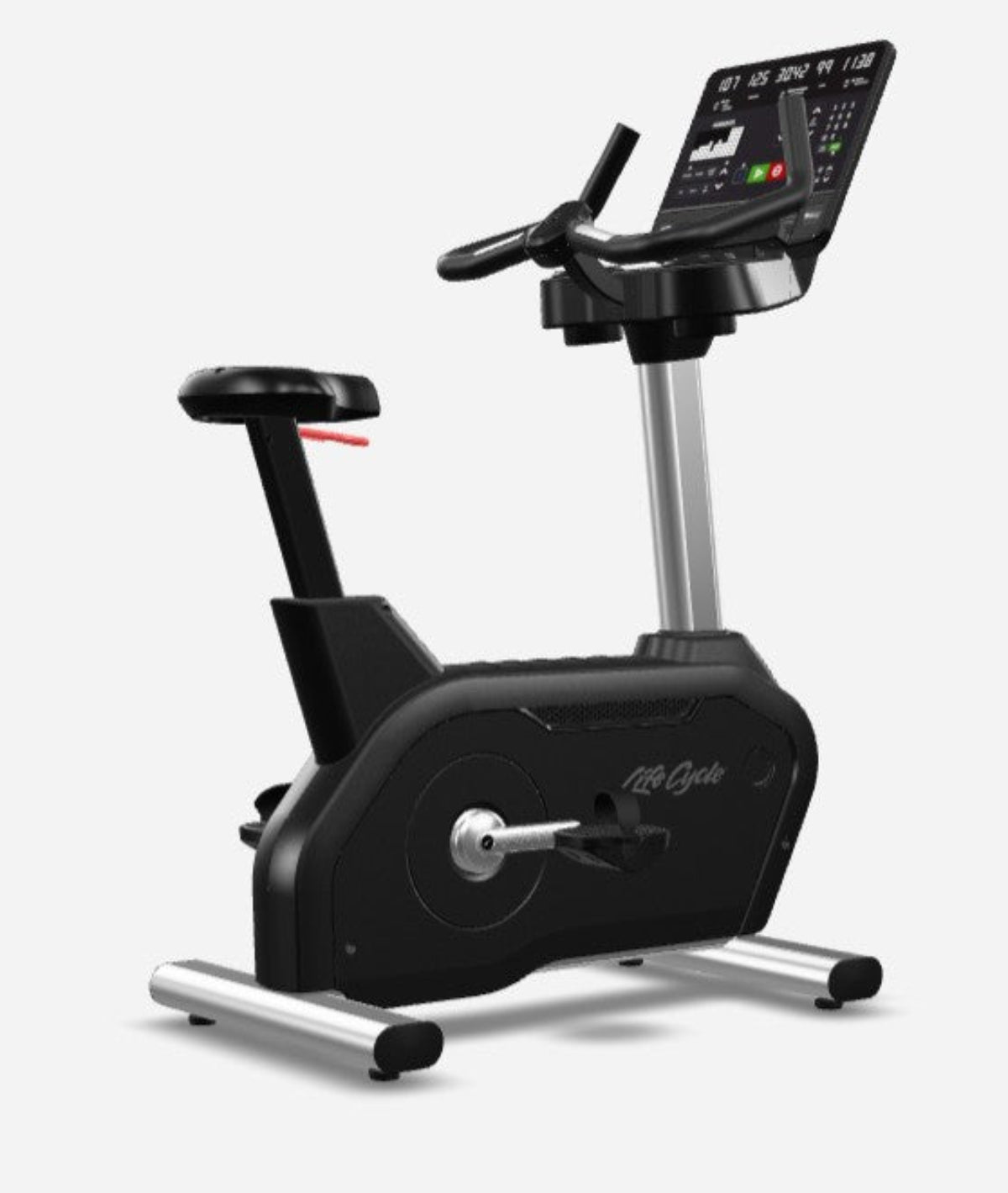 Aspire Upright Bike in Artic Silver with SL Console 