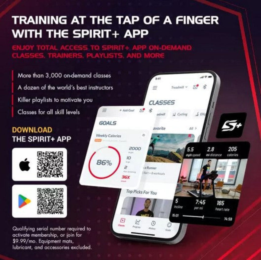 Spirit Fitness XT285 Folding Treadmill