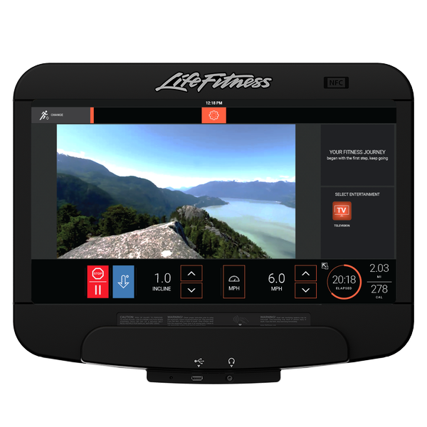 Life Fitness Club Series + Plus Recumbent Bike with ST Console