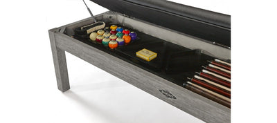 Brunswick Centennial Storage Bench in Rustic Grey - Accessories Not Included