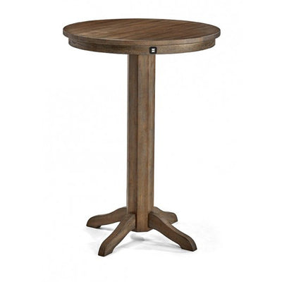 Brunswick Traditional Pub Table with USB Port - RUSTIC BROWN
