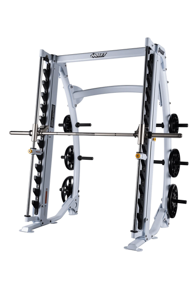 Hoist Fitness CF3755 Commercial Dual Angle Smith Machine - Textured White 