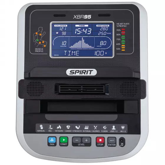Spirit Fitness XBR95 Recumbent Exercise Bike