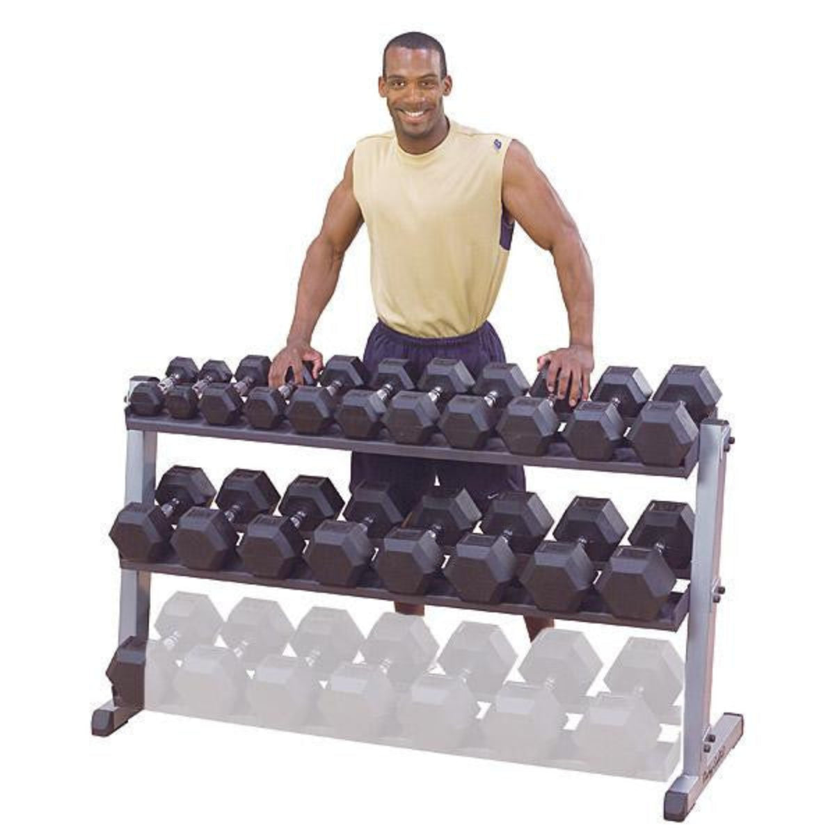 BodySolid GDR60 (2) Two Tier Dumbbell Rack